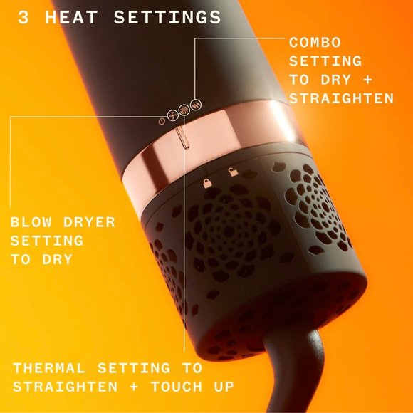 amika: double agent 2-in-1 blow dryer + straightening brush - Picture 6 of 7